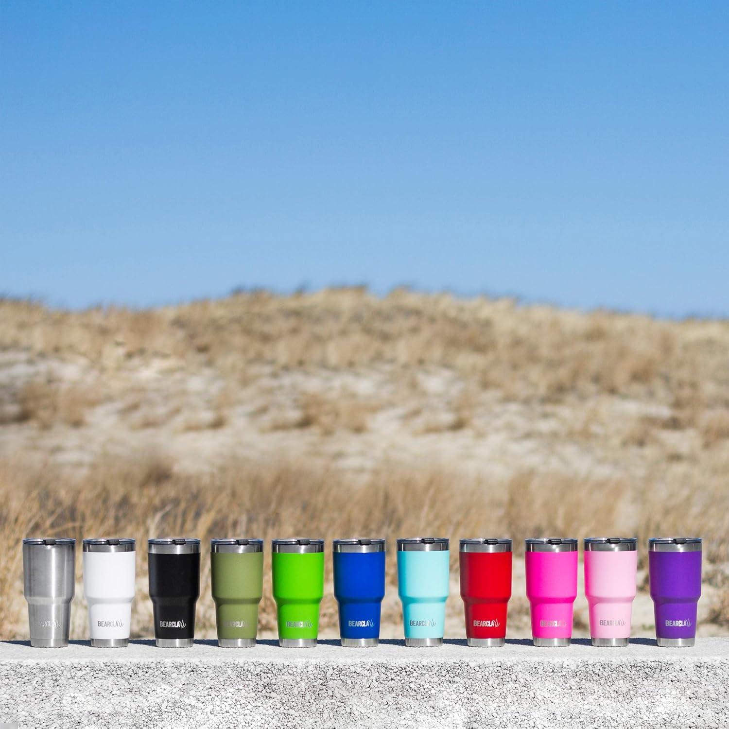 imageMalloMe Stainless Steel Vacuum Insulated 6Piece Tumbler Set Royal Blue 20 oz