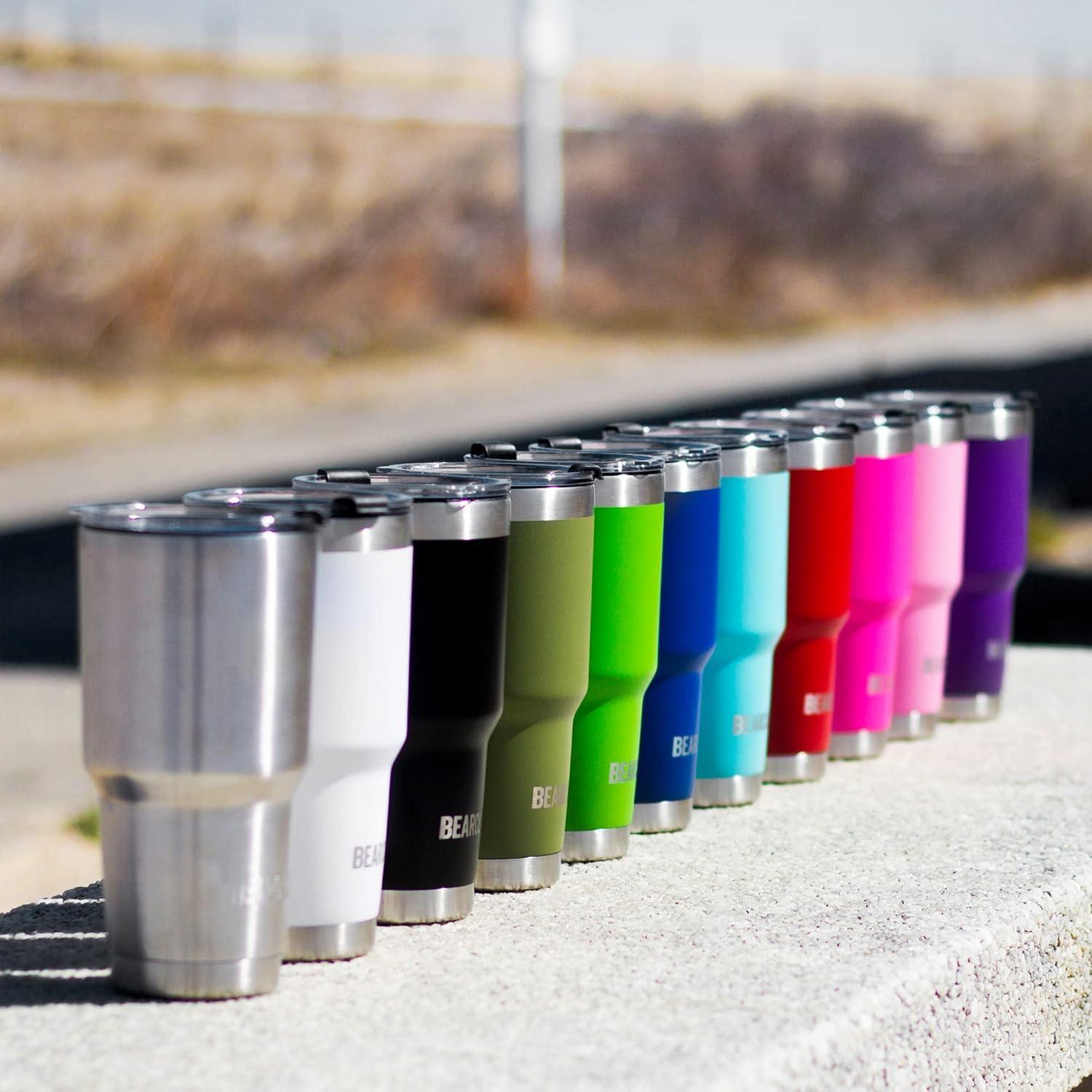 imageMalloMe Stainless Steel Vacuum Insulated 6Piece Tumbler Set Royal Blue 20 oz