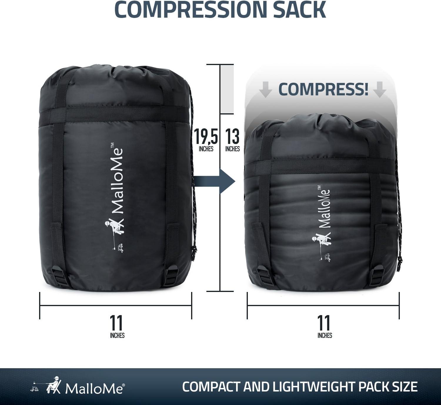 image:imageMalloMe Sleeping Bags for Adults Cold Weather amp Warm Backpacking Camping Sleeping Bag for Kids 1012 Girls Boys Lightweight Compact Camping Essentials Gear Accessories Hiking Sleep Must HavesMountain Gray