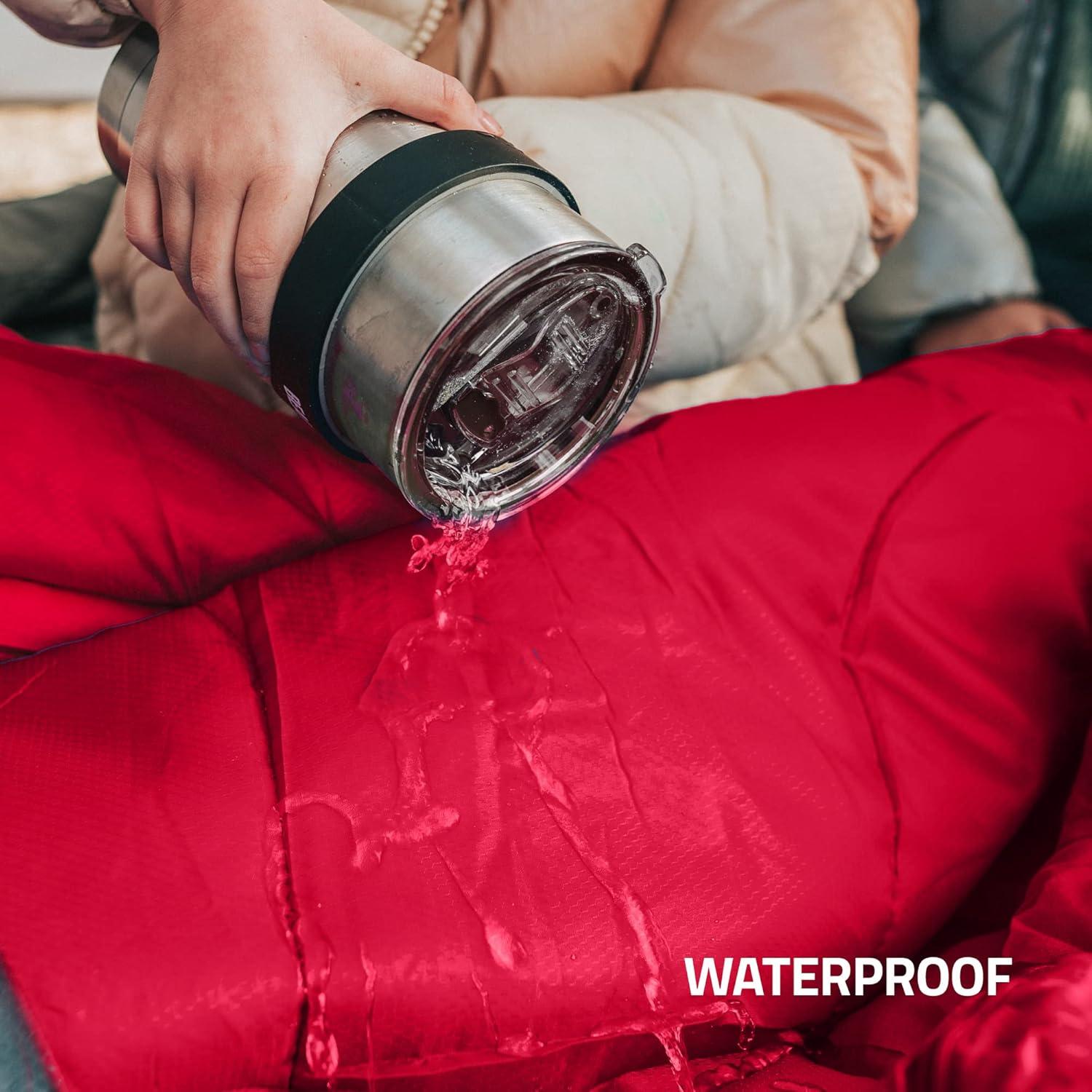 image:imageMalloMe Sleeping Bags for Adults Cold Weather amp Warm Backpacking Camping Sleeping Bag for Kids 1012 Girls Boys Lightweight Compact Camping Essentials Gear Accessories Hiking Sleep Must HavesRuby Red