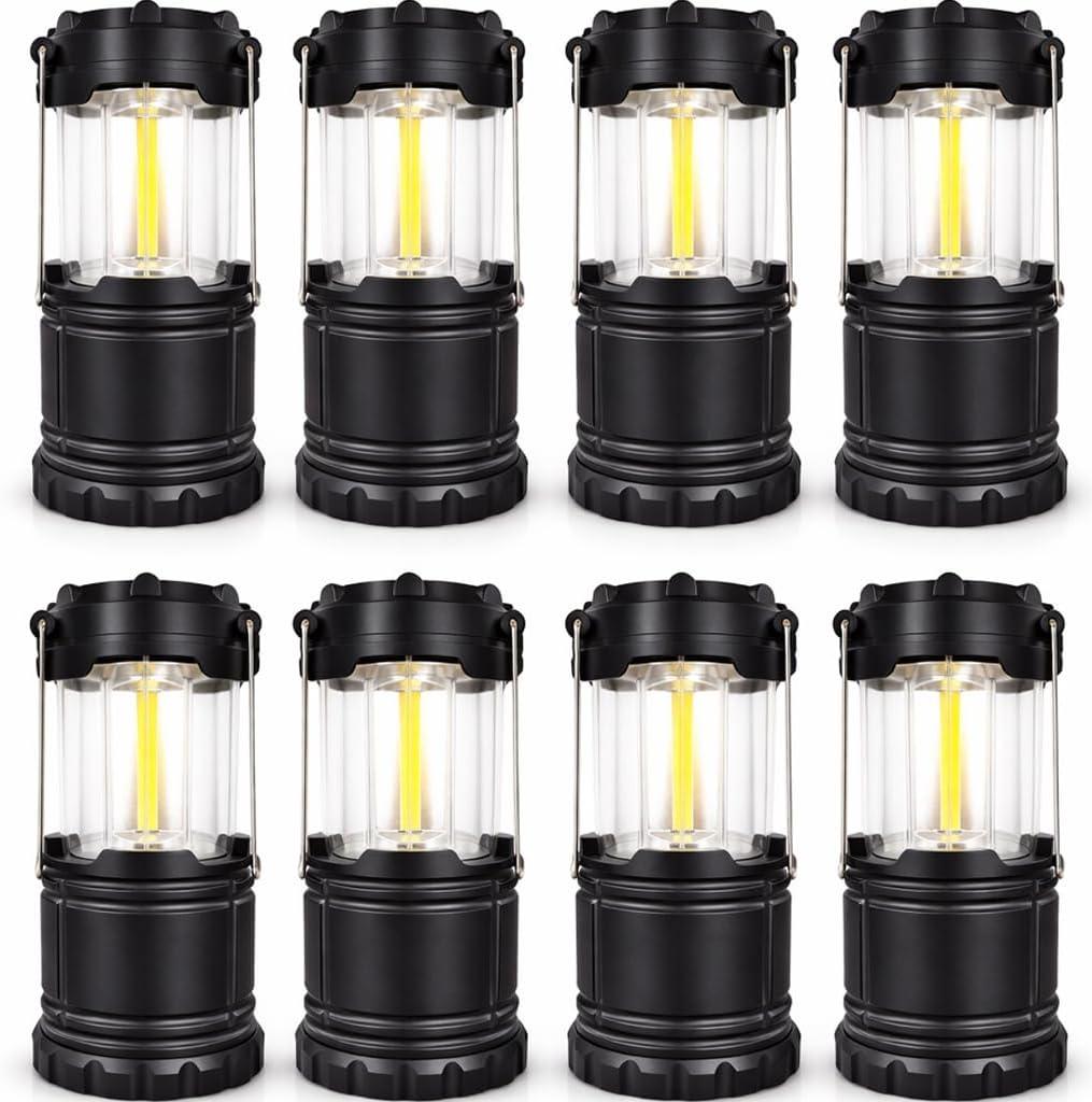 image:imageMalloMe LED Camping Lantern Battery Powered Lanterns for Power Outages Portable Hanging Collapsible Camping Lights for Outdoor Home Emergency Hurricane Lamp Survival Outage Light 3 x AAA OperatedMedium 350 Lumens