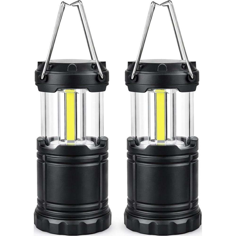 image:imageMalloMe LED Camping Lantern Battery Powered Lanterns for Power Outages Portable Hanging Collapsible Camping Lights for Outdoor Home Emergency Hurricane Lamp Survival Outage Light 3 x AAA OperatedMedium 350 Lumens